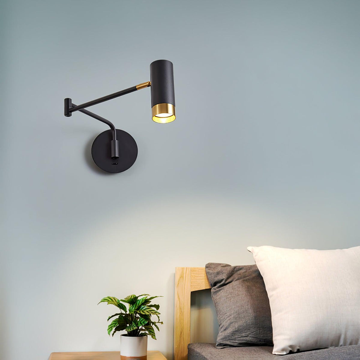 Ridge Arm Wall Lamp with Adjustable Angle
