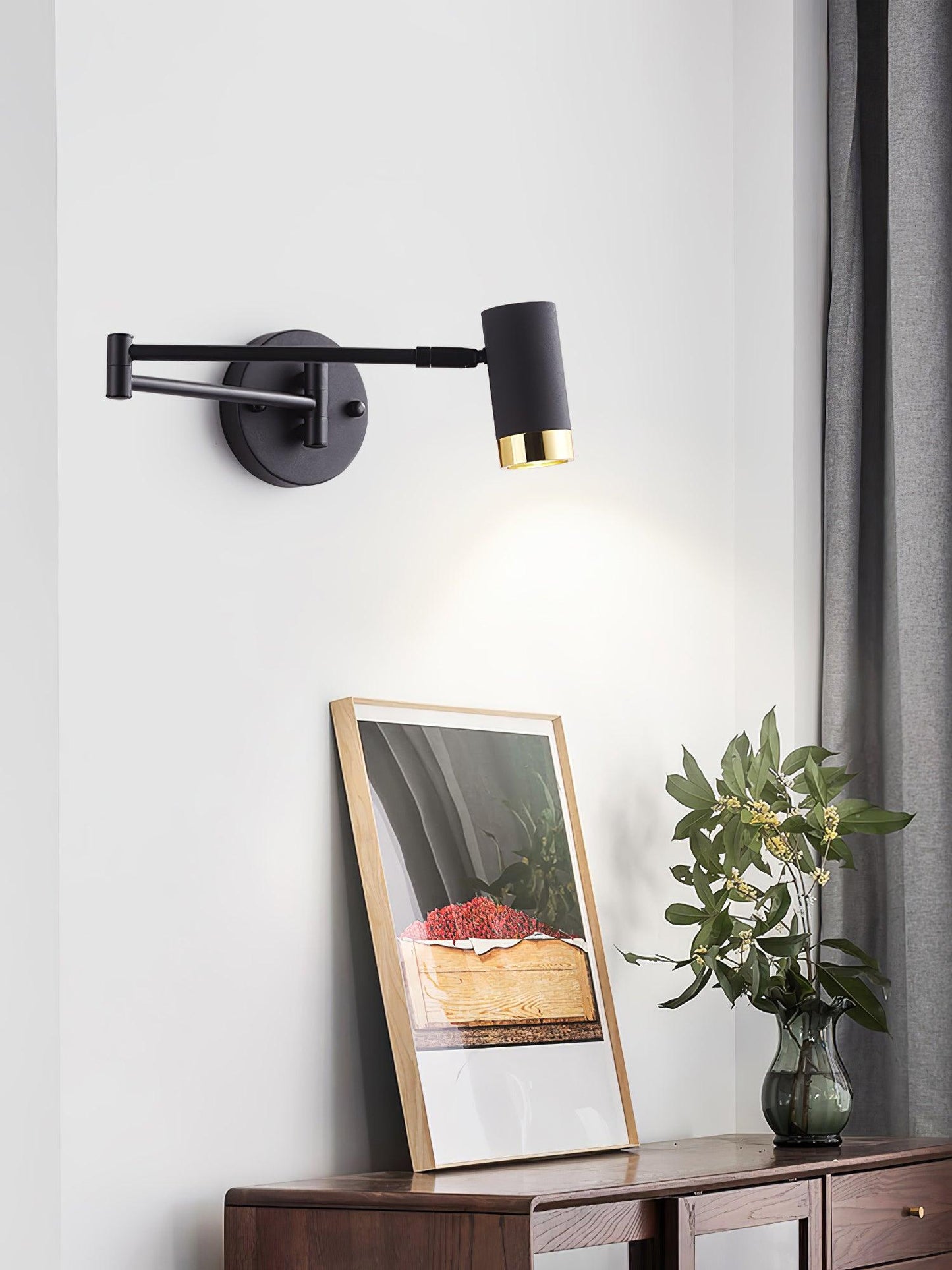 Ridge Arm Wall Lamp with Adjustable Angle