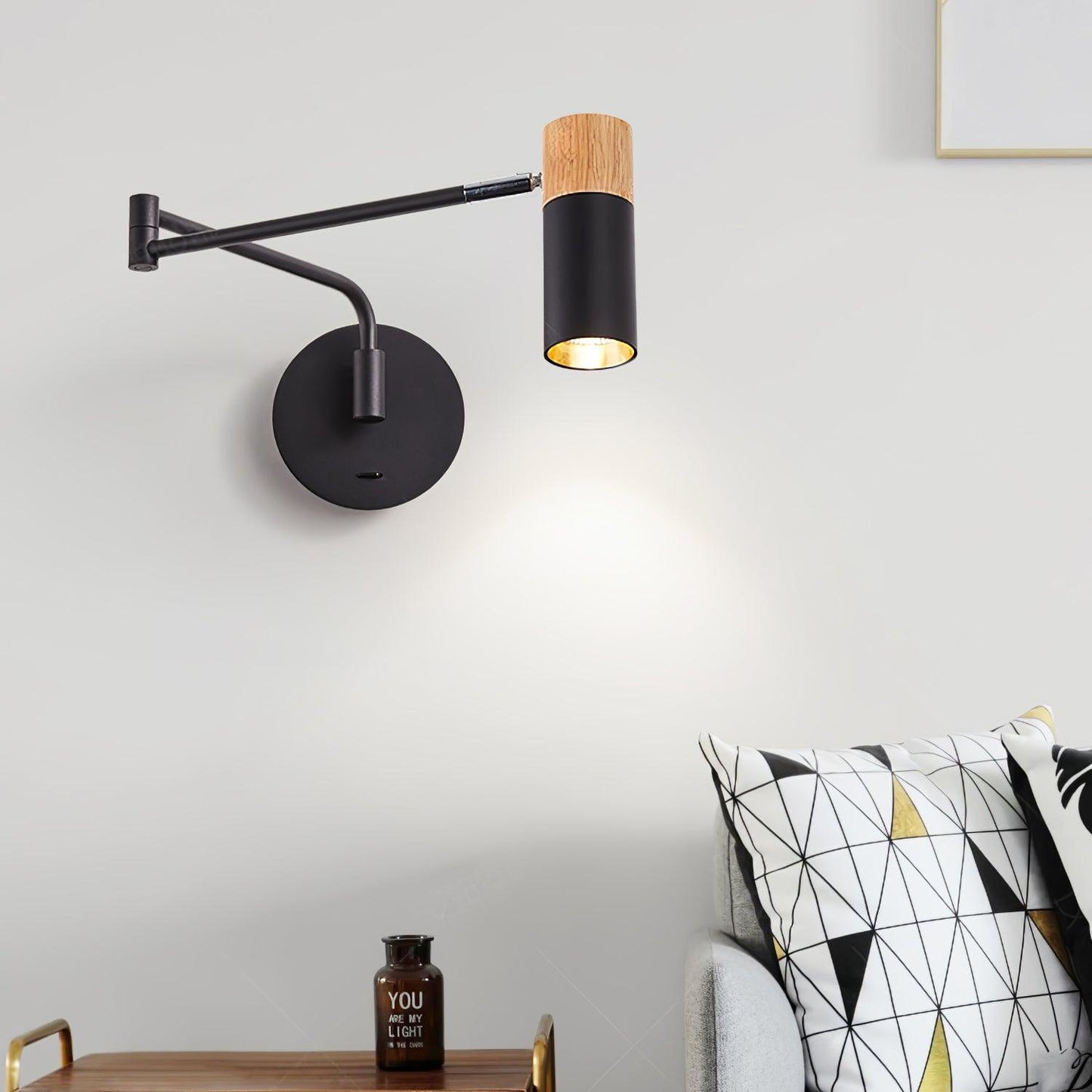 Ridge Arm Wall Lamp with Adjustable Angle