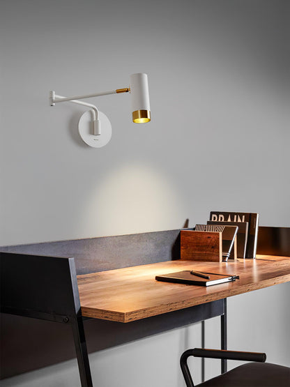 Ridge Arm Wall Lamp with Adjustable Angle