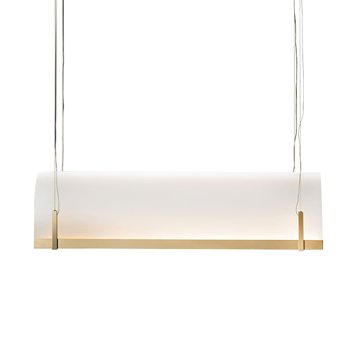 Round Arched Chandelier with Metal Frame — alternate angle