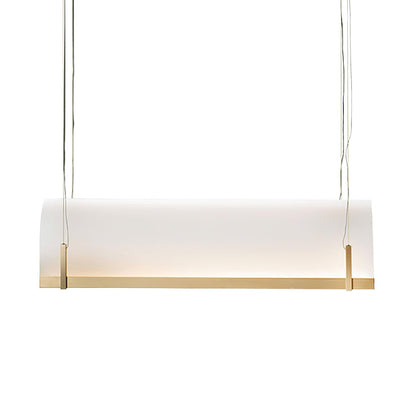 Round Arched Chandelier with Metal Frame — alternate angle