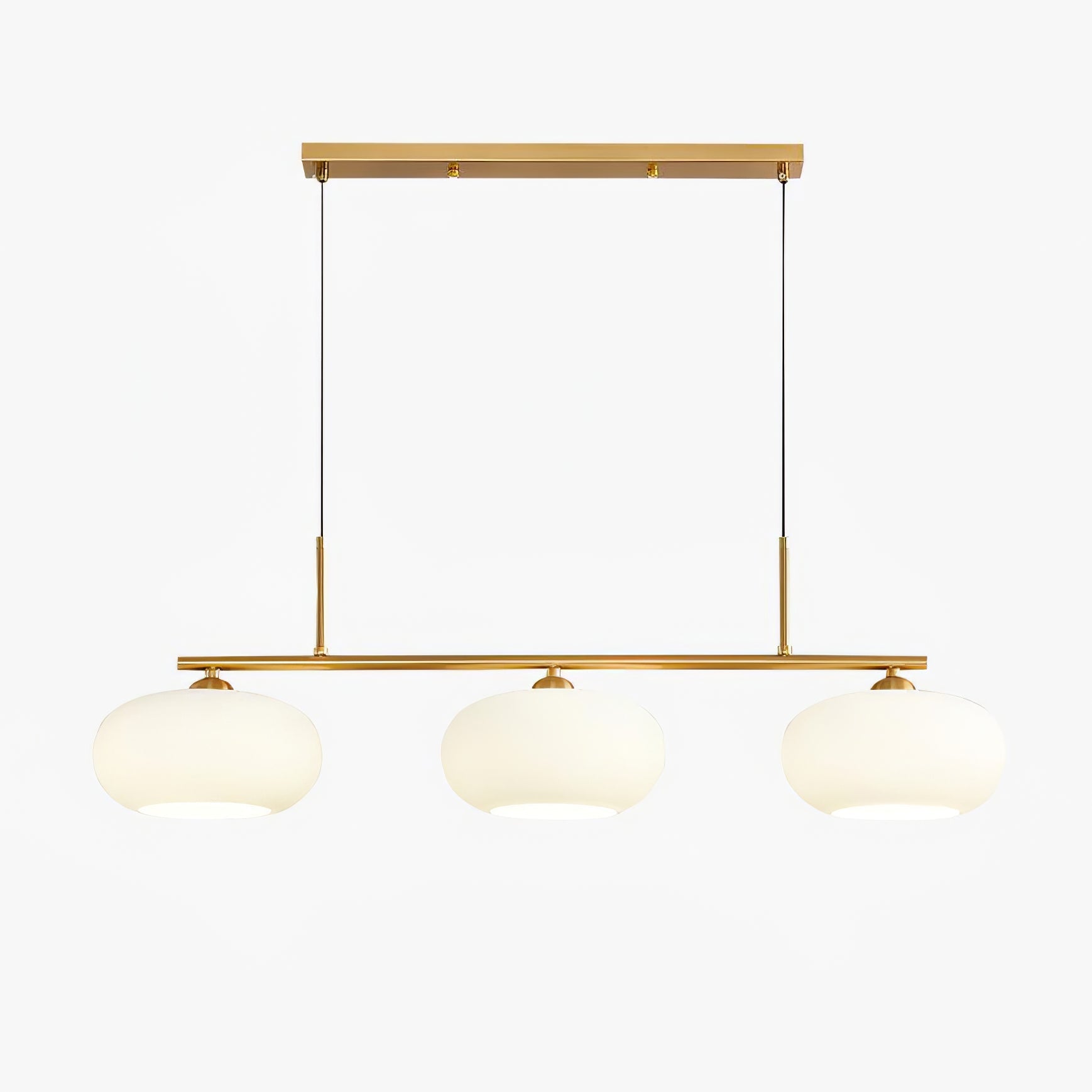 Sculptural Pendant Light with Adjustable Brightness — front view