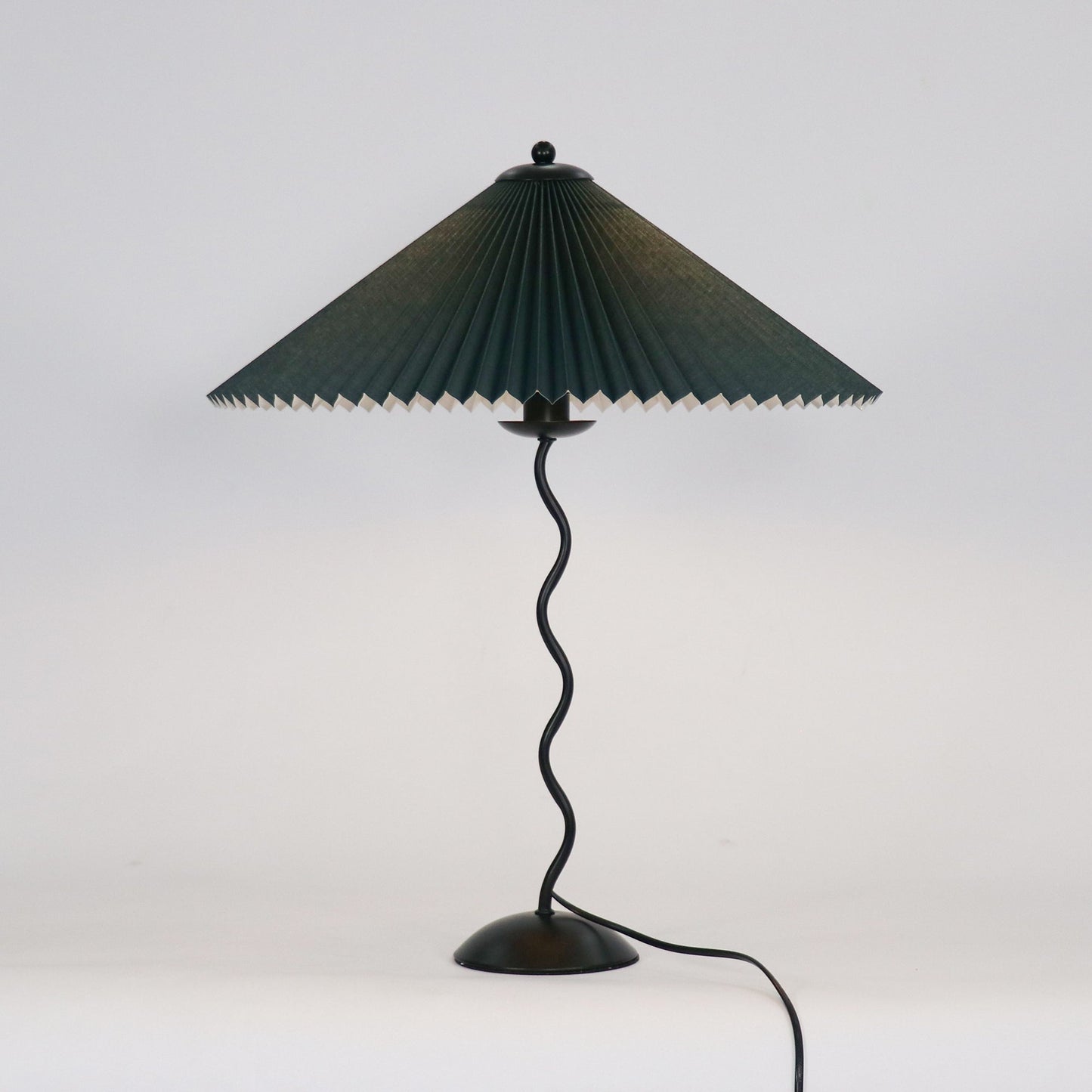 Squiggle Table Lamp with USB Charging — side view