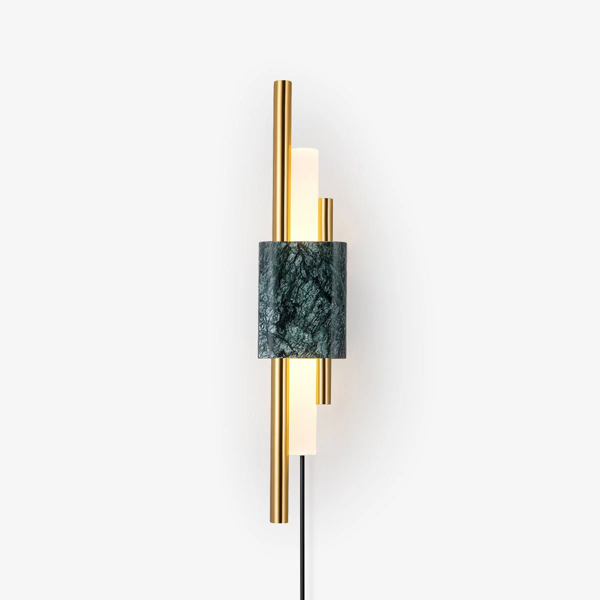Marble Plug-In Wall Light, Energy Efficient — front view