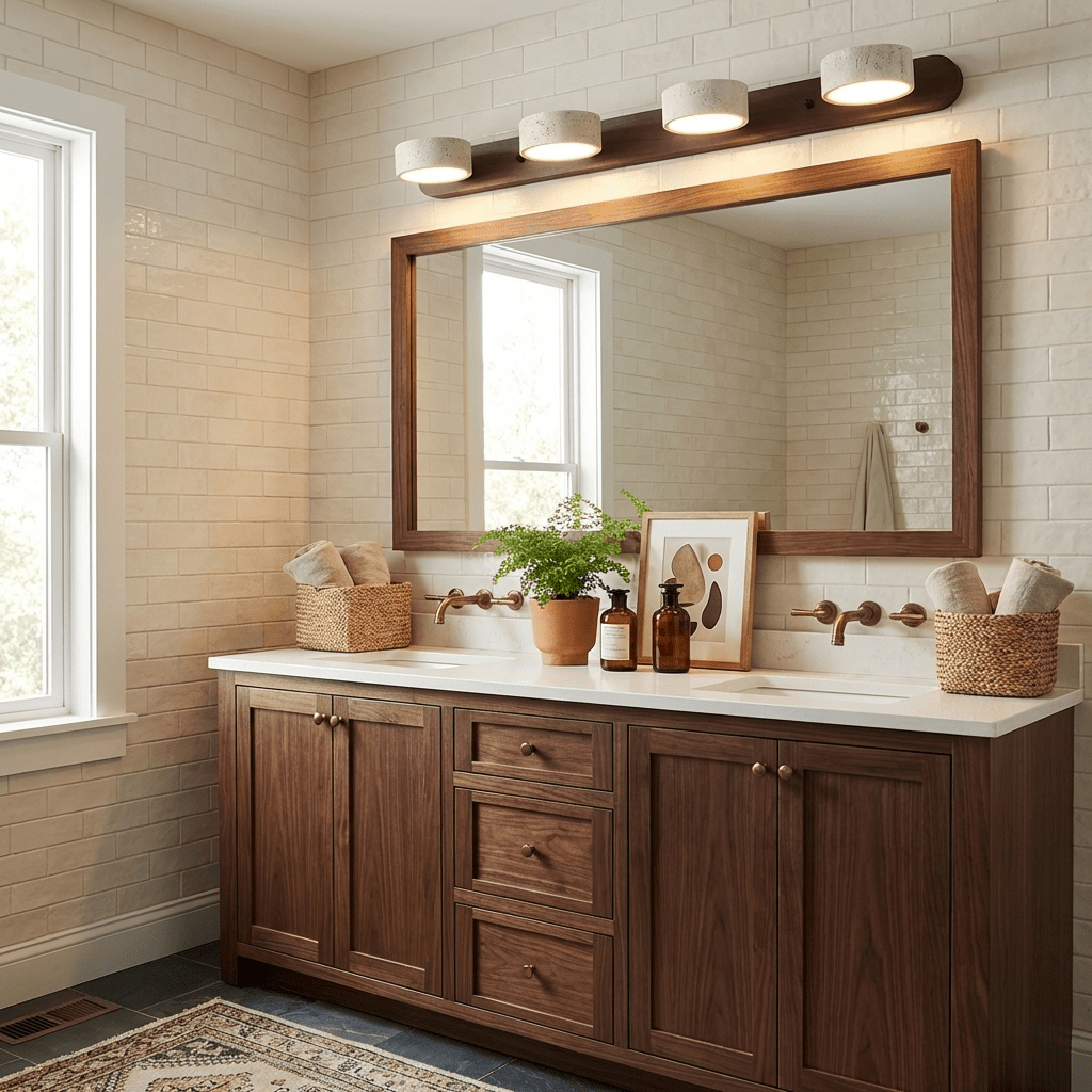 Travertine Wall Light, Multi-Light Design — front view