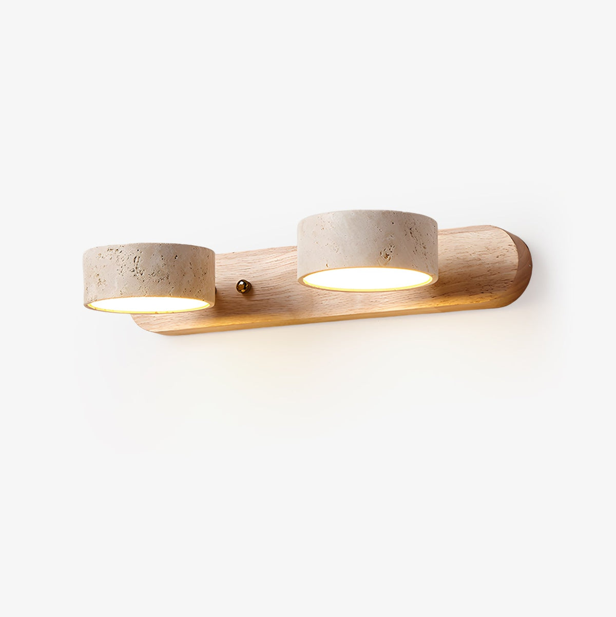 Travertine Wall Light, Multi-Light Design — front view