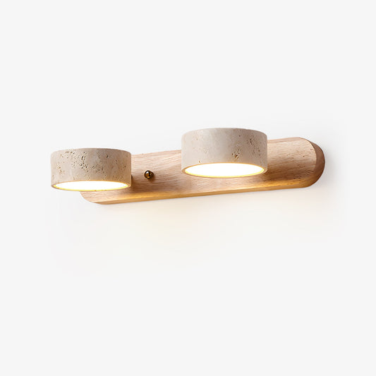 Travertine Wall Light, Multi-Light Design — front view