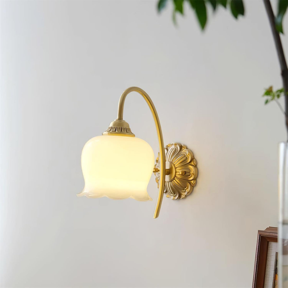 Flower Wall Lamp with Adjustable Brightness — lifestyle view
