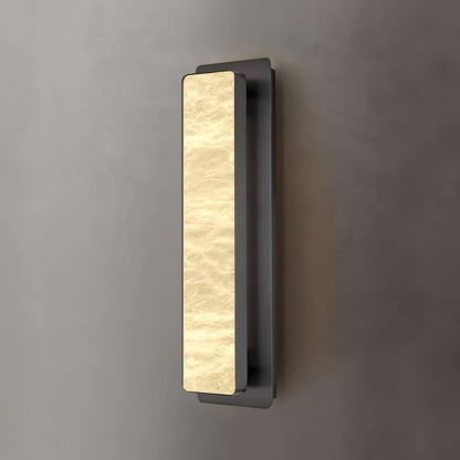 Alabaster Wall Light with Soft Ambient Glow — side view