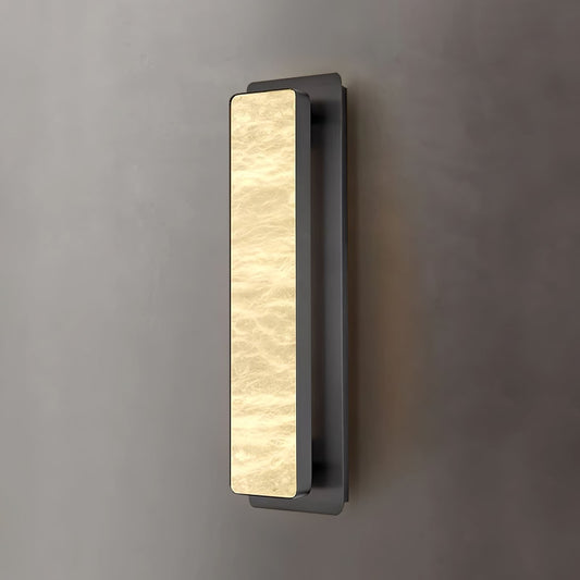 Alabaster Wall Light with Soft Ambient Glow — side view