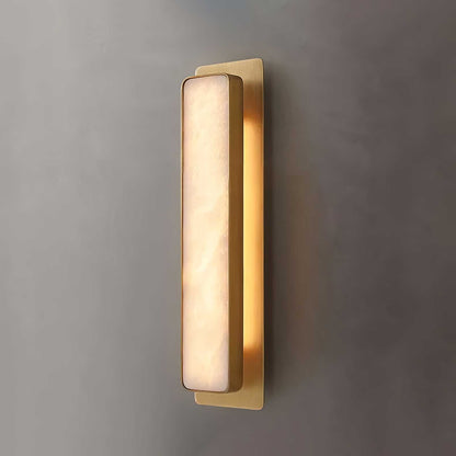 Alabaster Wall Light with Soft Ambient Glow — front view