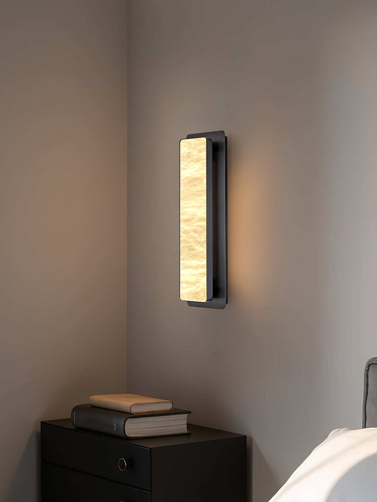 Alabaster Wall Light with Soft Ambient Glow