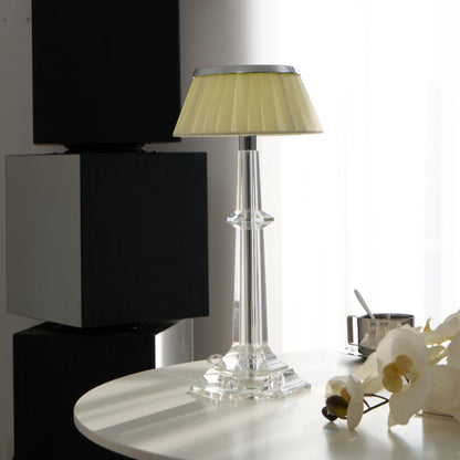 Chrome & Glass Table Lamp with Adjustable Brightness