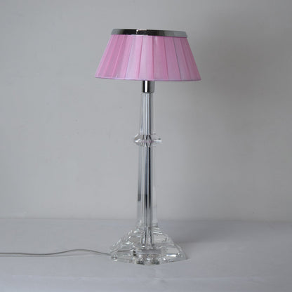 Chrome & Glass Table Lamp with Adjustable Brightness — lifestyle view