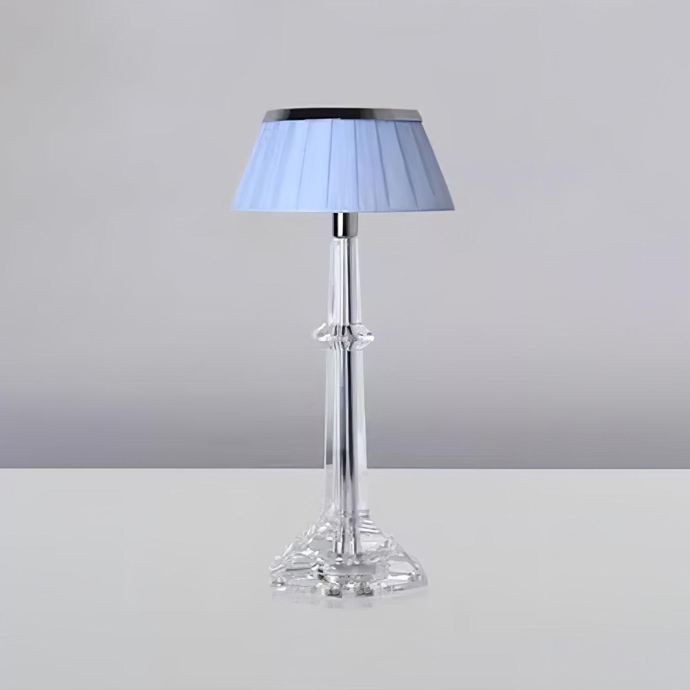 Chrome & Glass Table Lamp with Adjustable Brightness