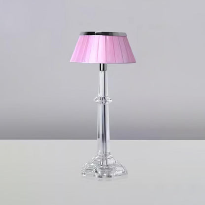 Chrome & Glass Table Lamp with Adjustable Brightness