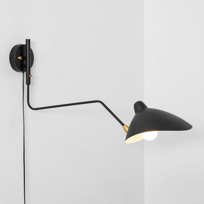 Adjustable Arm Wall Sconce, Energy-Efficient LED