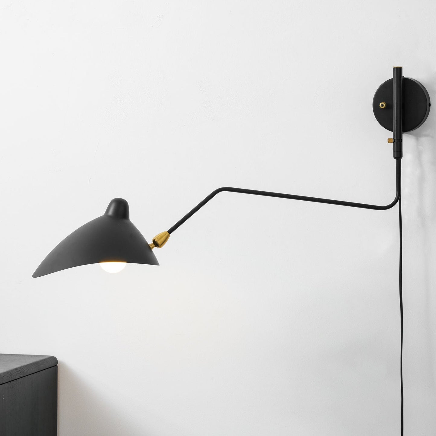 Adjustable Arm Wall Sconce, Energy-Efficient LED