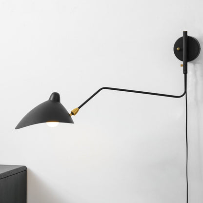 Adjustable Arm Wall Sconce, Energy-Efficient LED