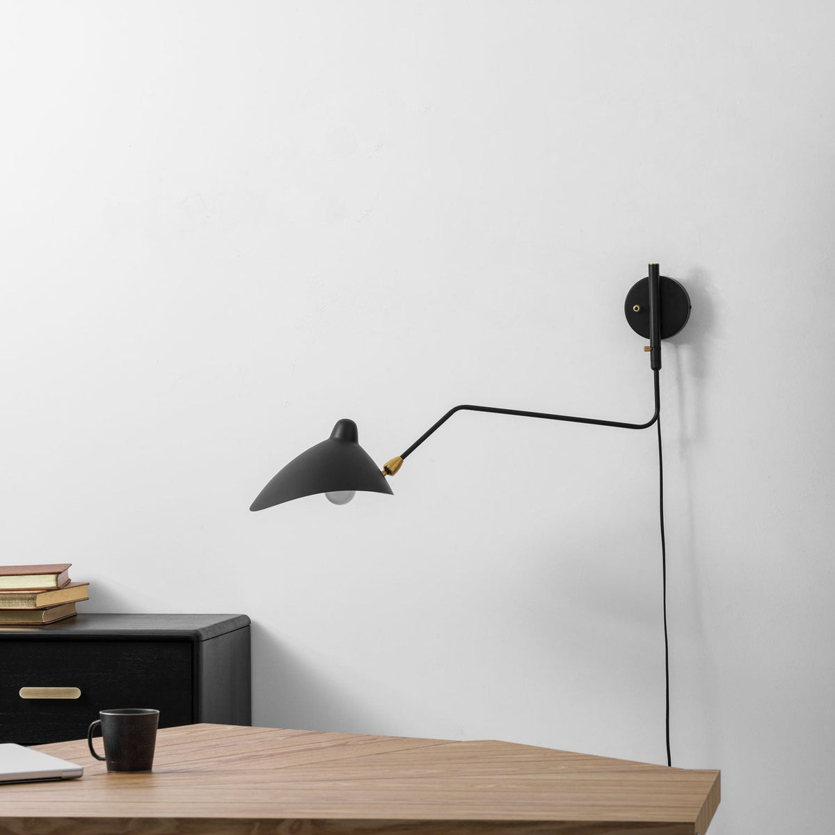 Adjustable Arm Wall Sconce, Energy-Efficient LED