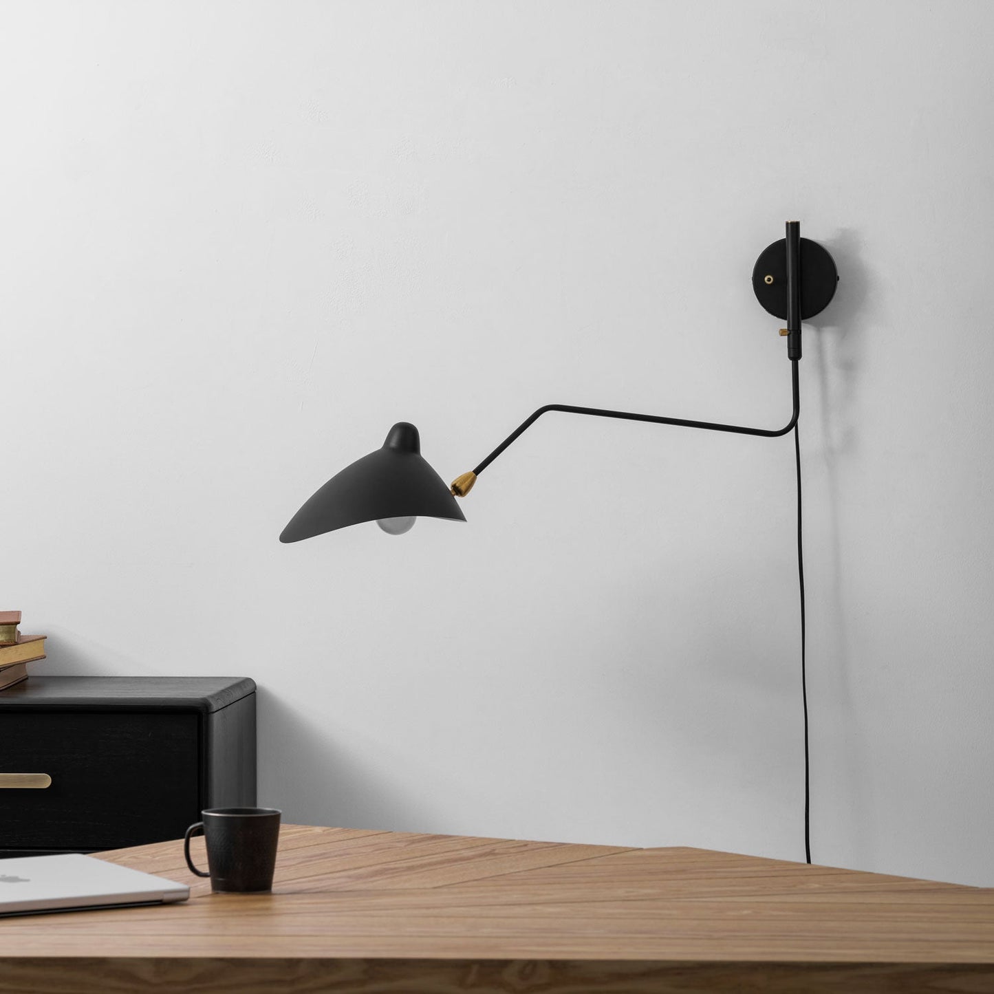 Adjustable Arm Wall Sconce, Energy-Efficient LED