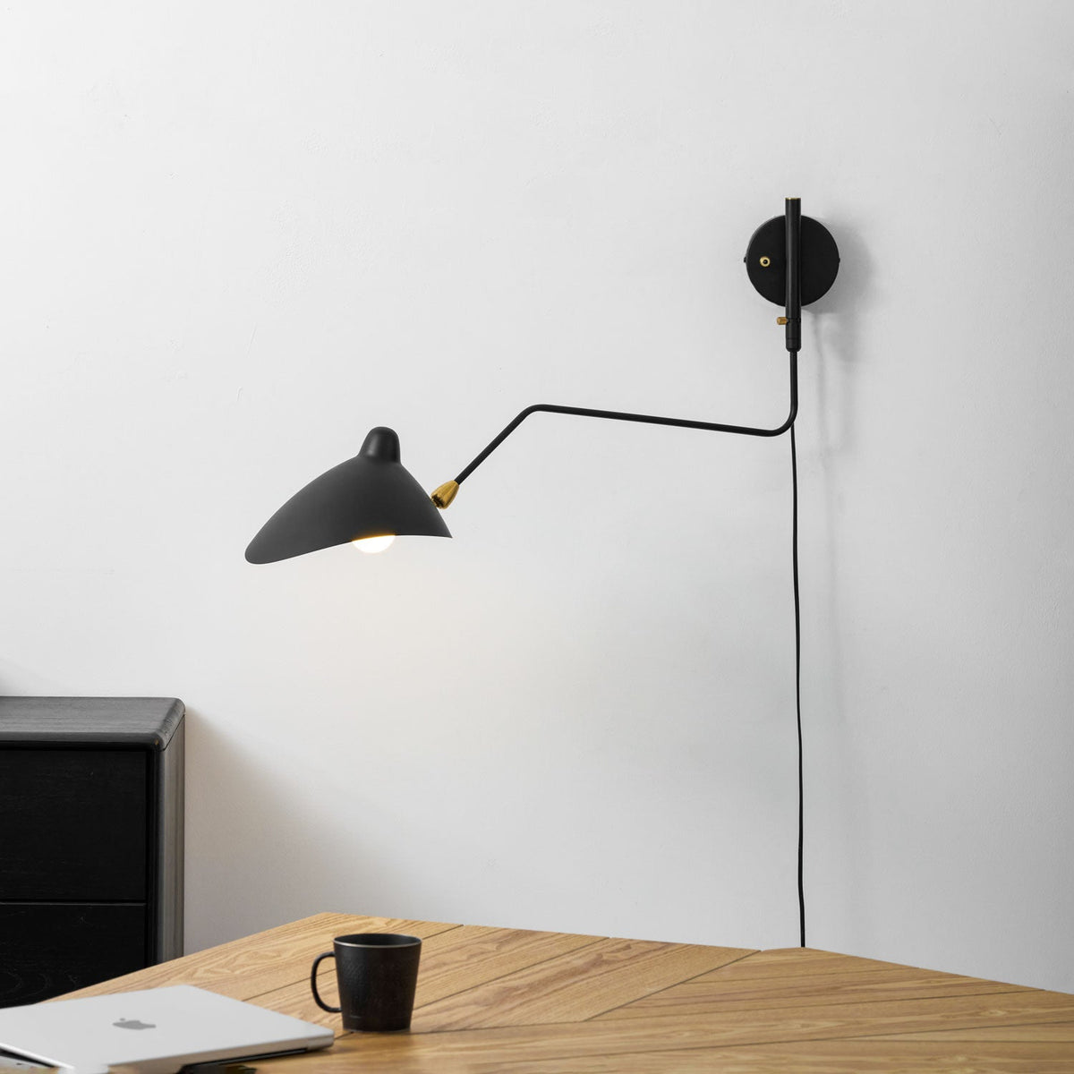Adjustable Arm Wall Sconce, Energy-Efficient LED