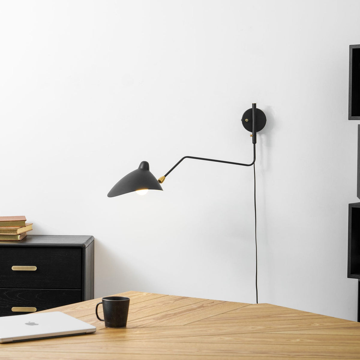 Adjustable Arm Wall Sconce, Energy-Efficient LED
