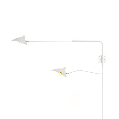 Adjustable Arm Wall Sconce, Energy-Efficient LED — detail view
