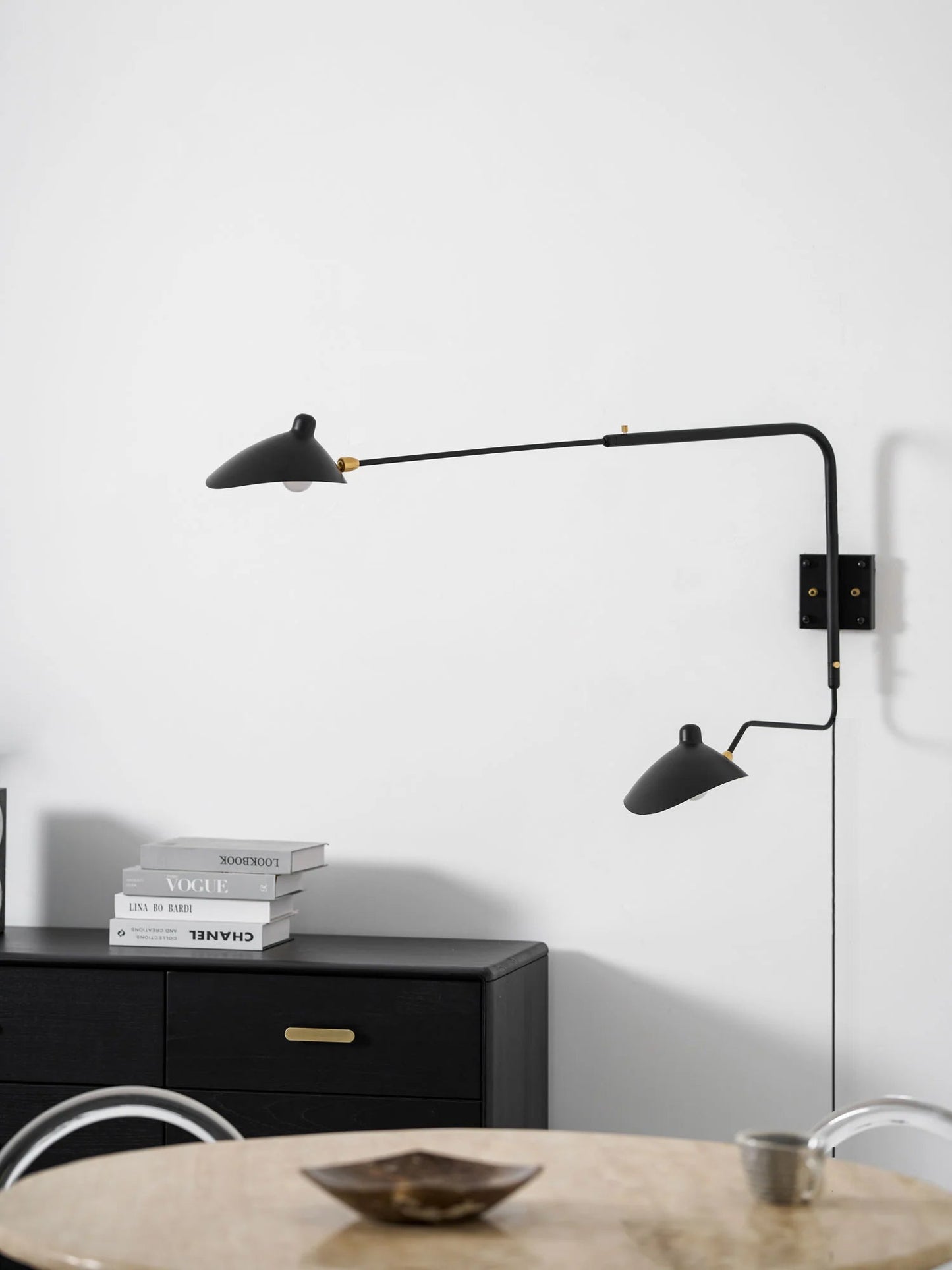 Adjustable Arm Wall Sconce, Energy-Efficient LED