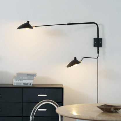Adjustable Arm Wall Sconce, Energy-Efficient LED — lifestyle view