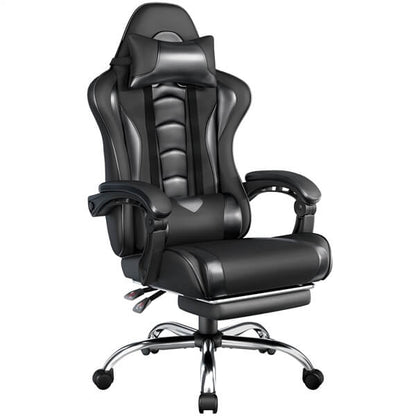 Ergonomic Gaming Chair with Massage Lumbar Support & Footrest — lifestyle view
