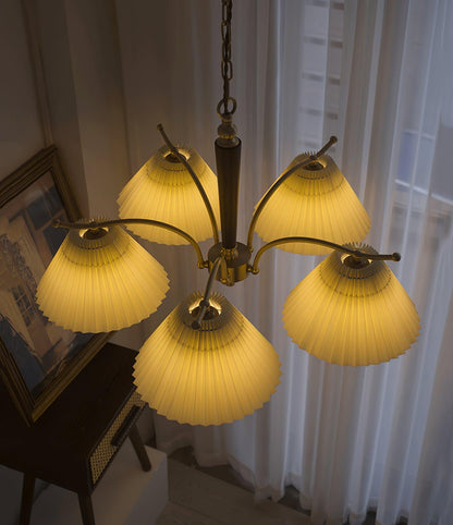 Wrinkled Chandelier with Adjustable Height