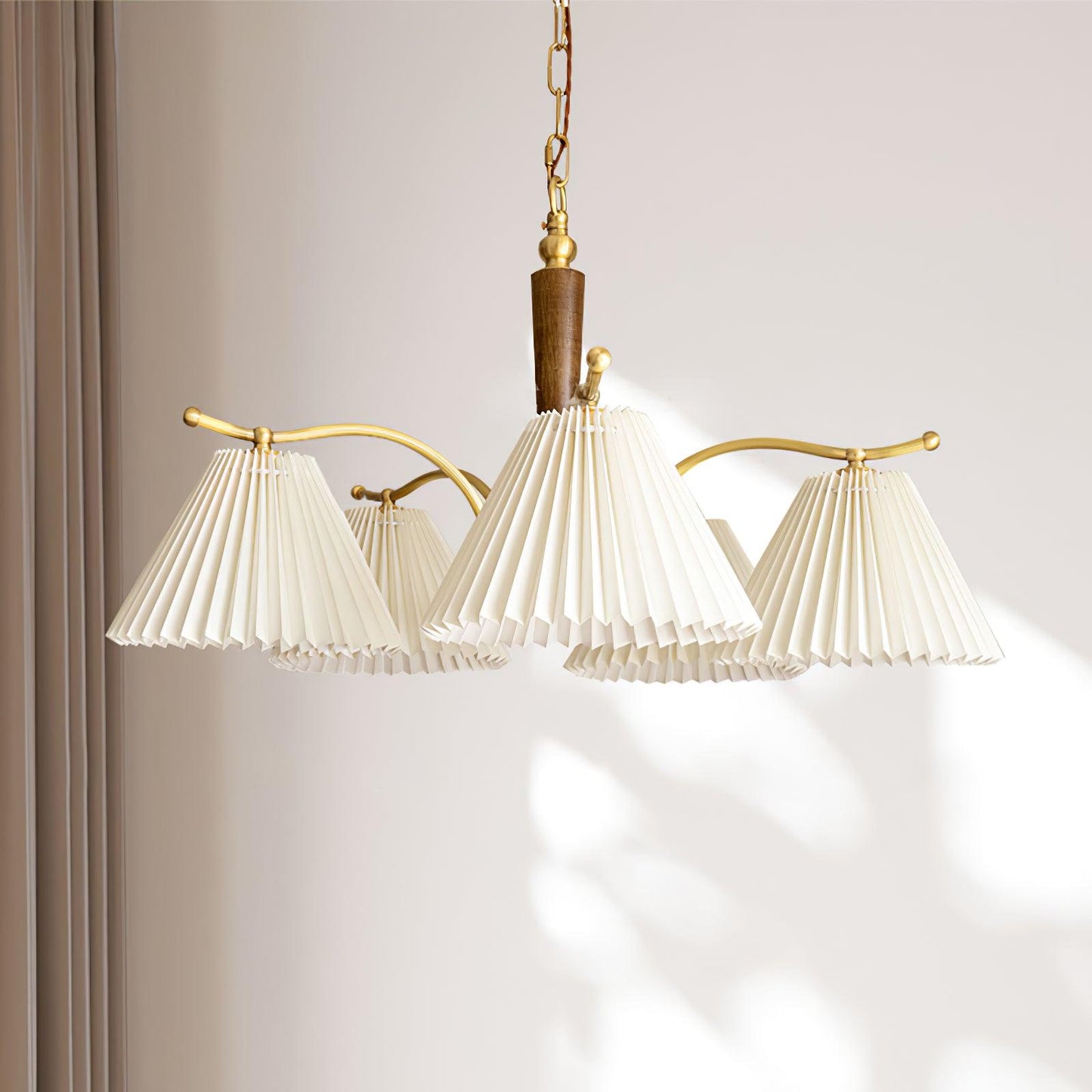 Wrinkled Chandelier with Adjustable Height
