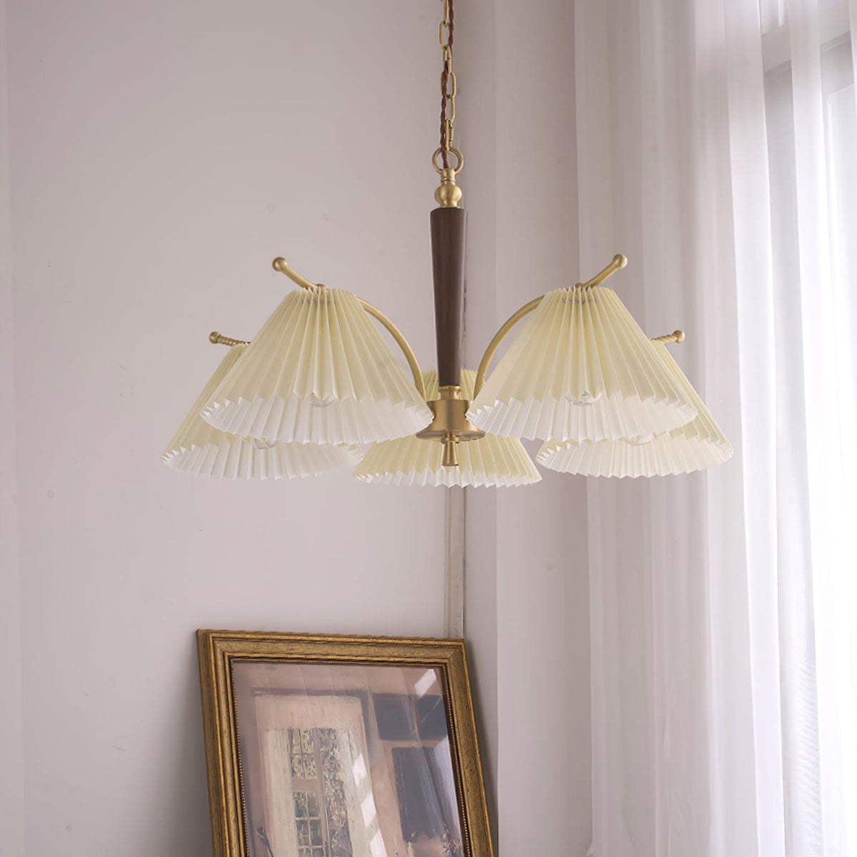 Wrinkled Chandelier with Adjustable Height