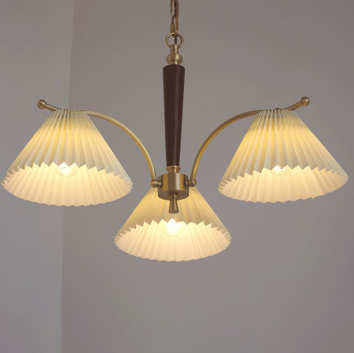 Wrinkled Chandelier with Adjustable Height
