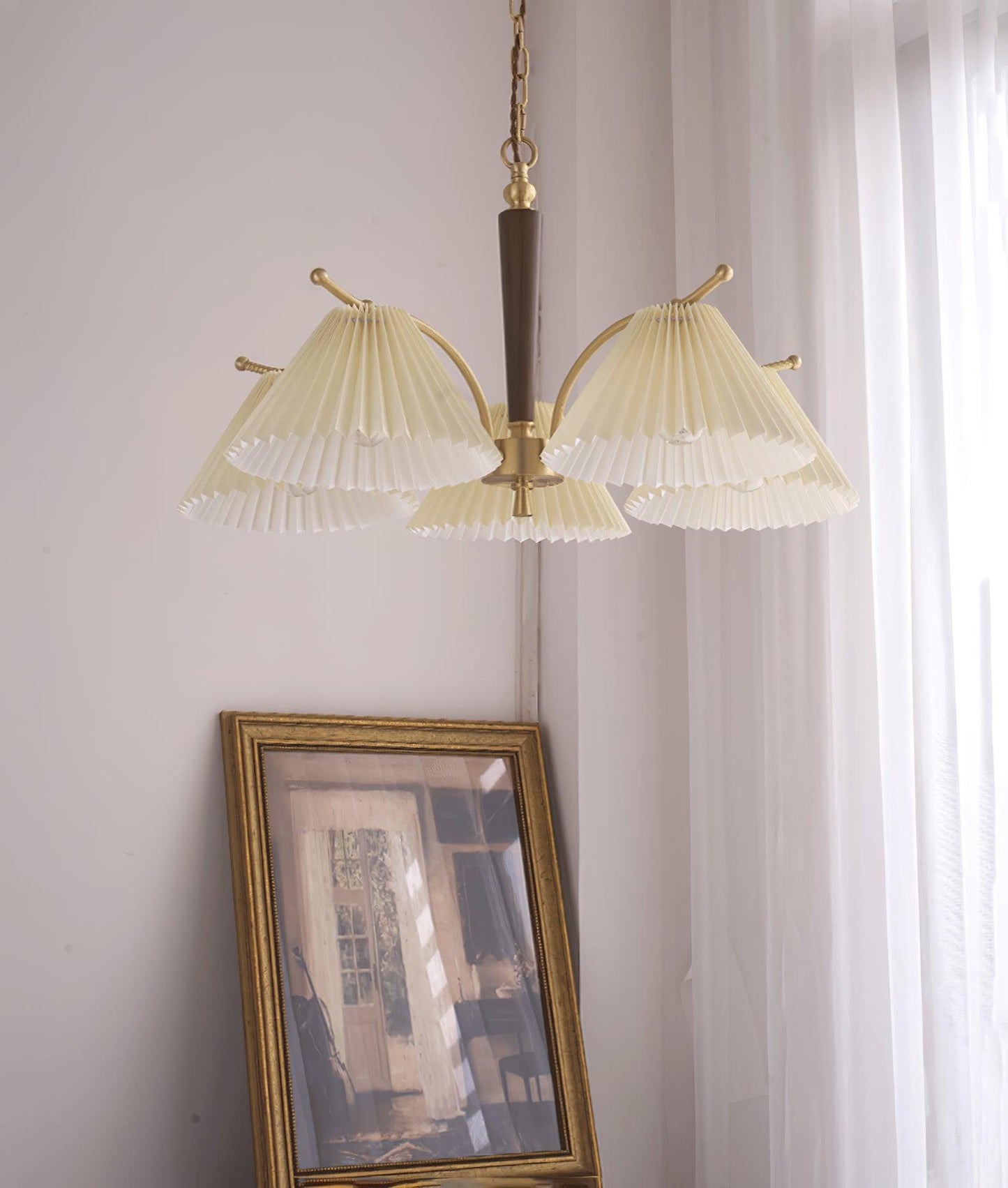 Wrinkled Chandelier with Adjustable Height