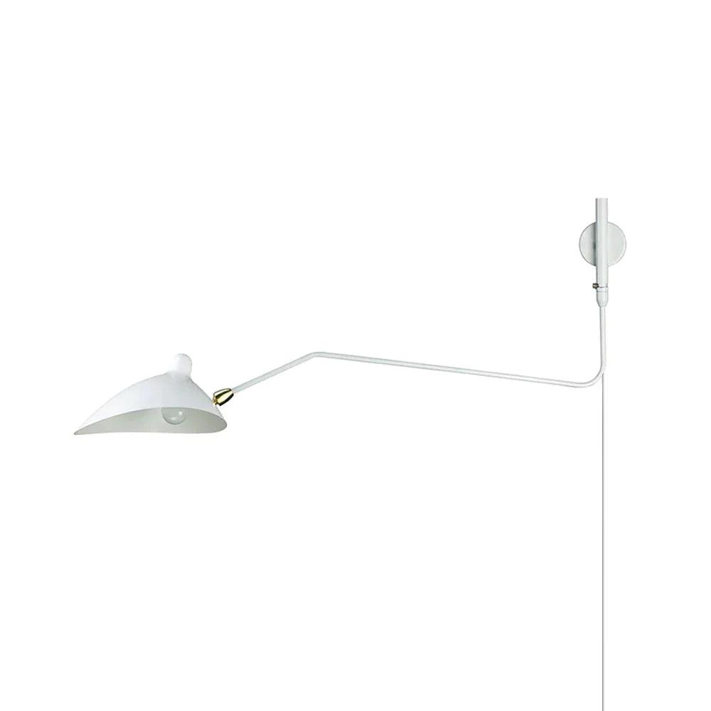 Adjustable Arm Wall Sconce, Energy-Efficient LED — front view