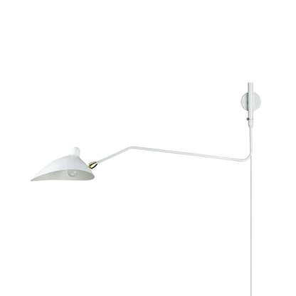 Adjustable Arm Wall Sconce, Energy-Efficient LED — front view